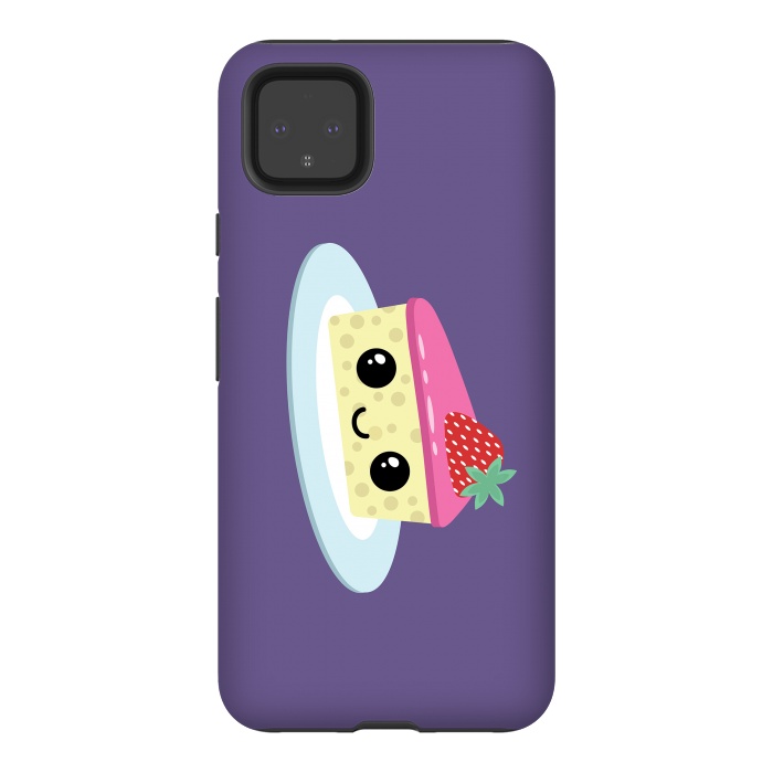 Pixel 4XL StrongFit Cute cheesecake by Laura Nagel