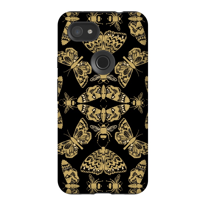 Pixel 3AXL StrongFit Bee and Moth by Laura Grant