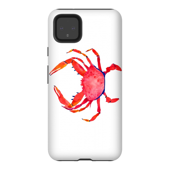 Pixel 4XL StrongFit Red Crab by Amaya Brydon