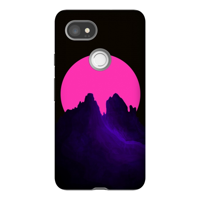 Pixel 2XL StrongFit The great pink moon by Steve Wade (Swade)