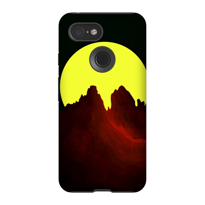 Pixel 3 StrongFit The great yellow moon by Steve Wade (Swade)
