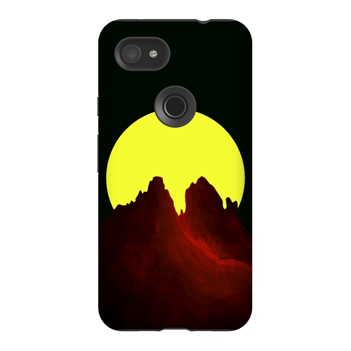 Pixel 3AXL StrongFit The great yellow moon by Steve Wade (Swade)