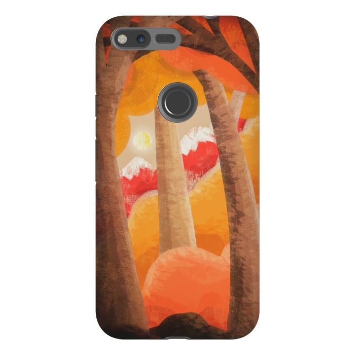 Pixel XL StrongFit The autumn orange forest by Steve Wade (Swade)