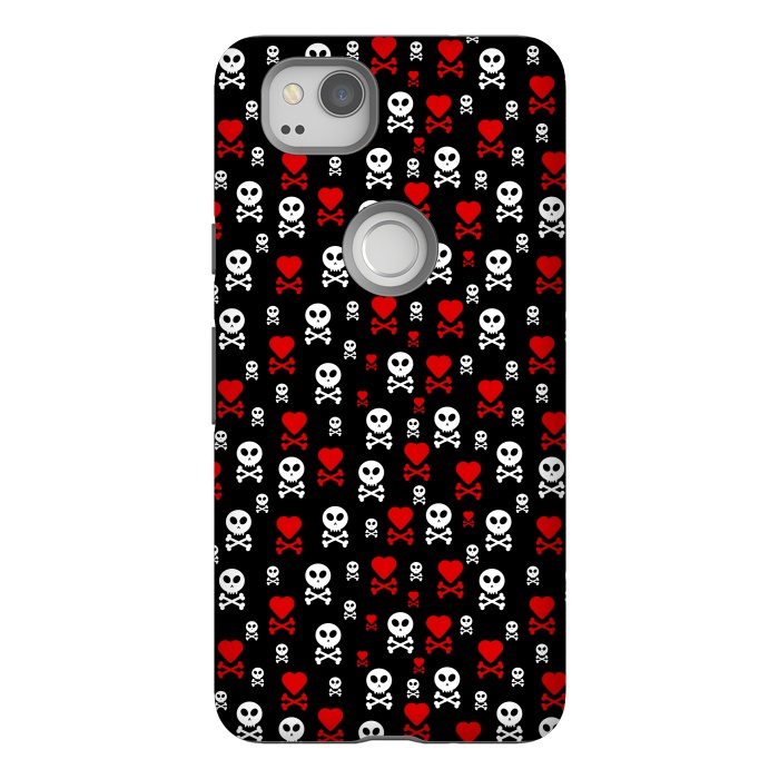 Pixel 2 StrongFit Skull Heart by TMSarts