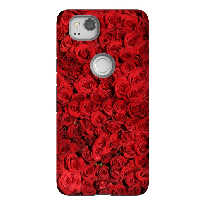 Pixel 2 StrongFit Red Roses by Winston