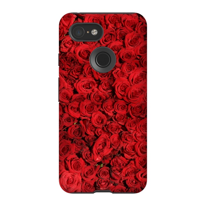 Pixel 3 StrongFit Red Roses by Winston