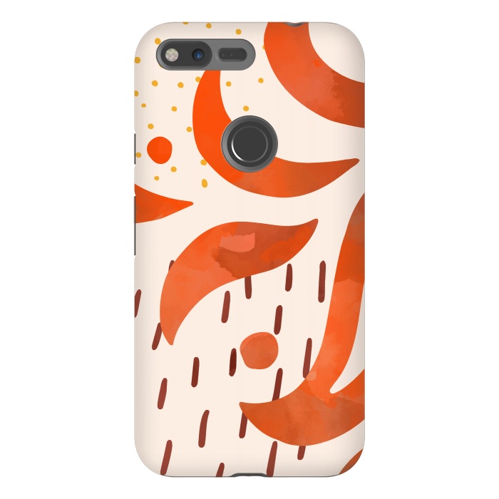 Pixel XL StrongFit Great Orange by Creativeaxle