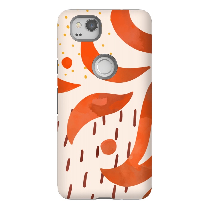 Pixel 2 StrongFit Great Orange by Creativeaxle