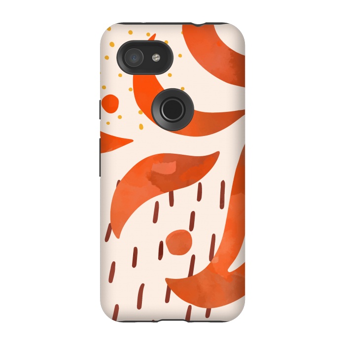 Pixel 3A StrongFit Great Orange by Creativeaxle