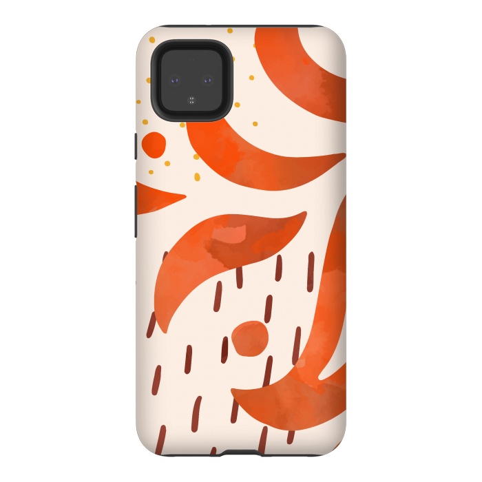 Pixel 4XL StrongFit Great Orange by Creativeaxle