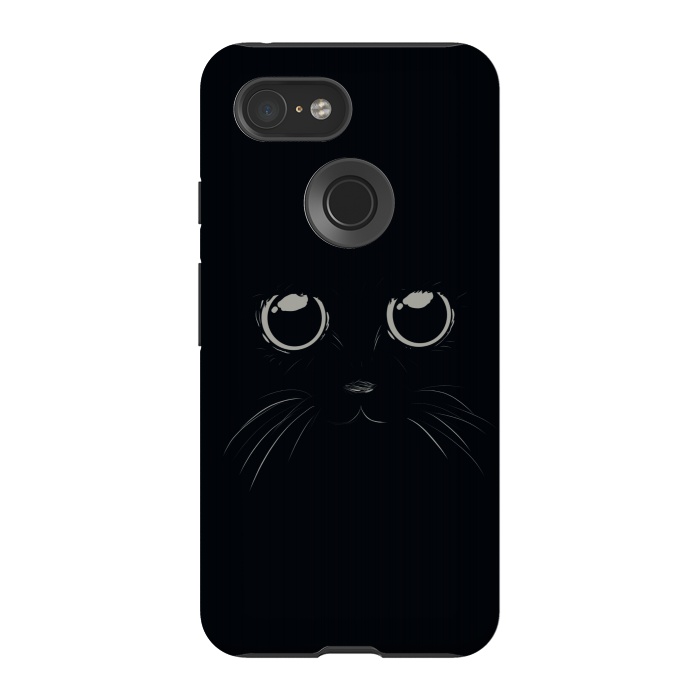 Pixel 3 StrongFit Black Cat by Sue Anna Joe