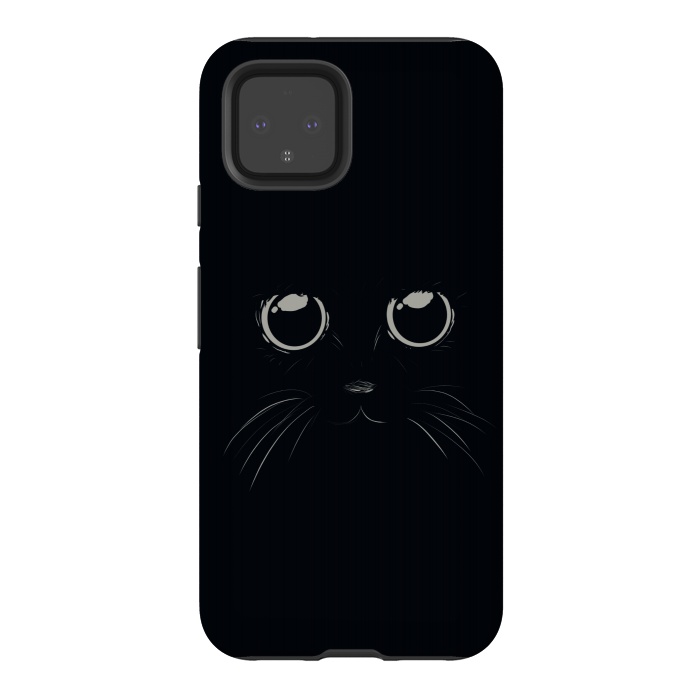 Pixel 4 StrongFit Black Cat by Sue Anna Joe