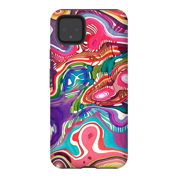 Pixel 4XL StrongFit Dreaming shapes by Ninola Design
