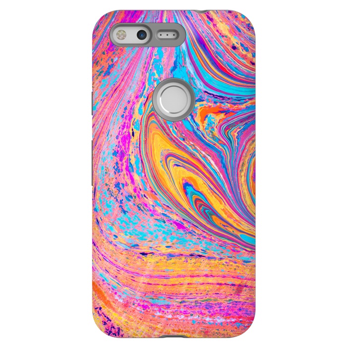 Pixel StrongFit Colorful Marbling Artwork by ArtsCase