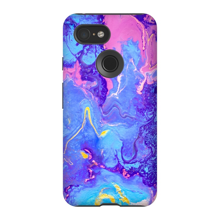 Pixel 3 StrongFit Colorful Modern Art by ArtsCase