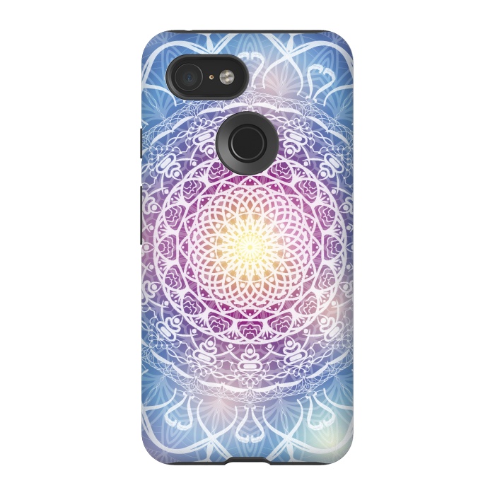 Pixel 3 StrongFit Abstract Mandala Design by ArtsCase