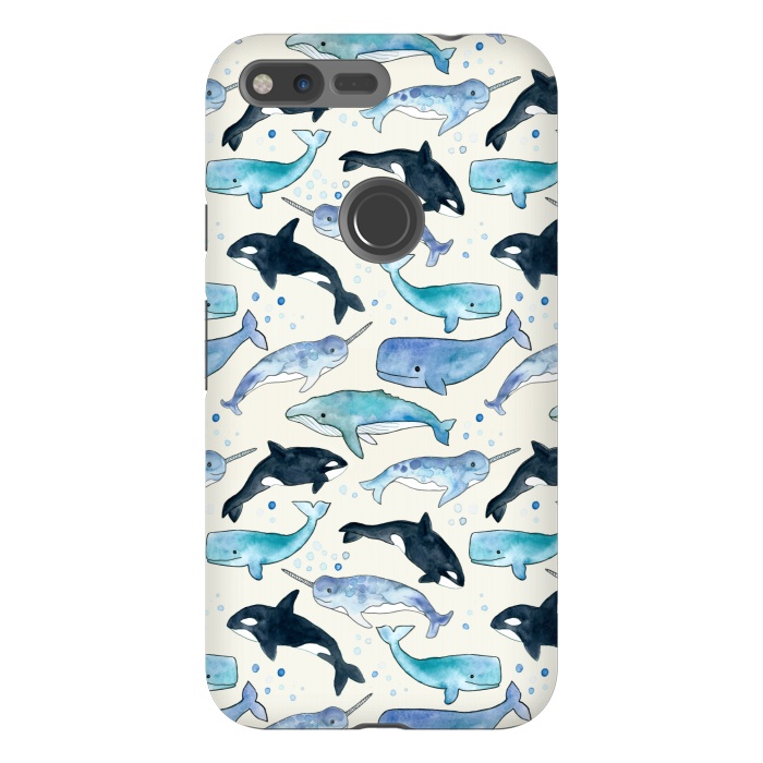 Pixel XL StrongFit Whales, Orcas & Narwhals by Tangerine-Tane