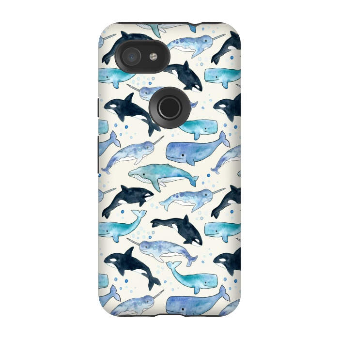 Pixel 3A StrongFit Whales, Orcas & Narwhals by Tangerine-Tane