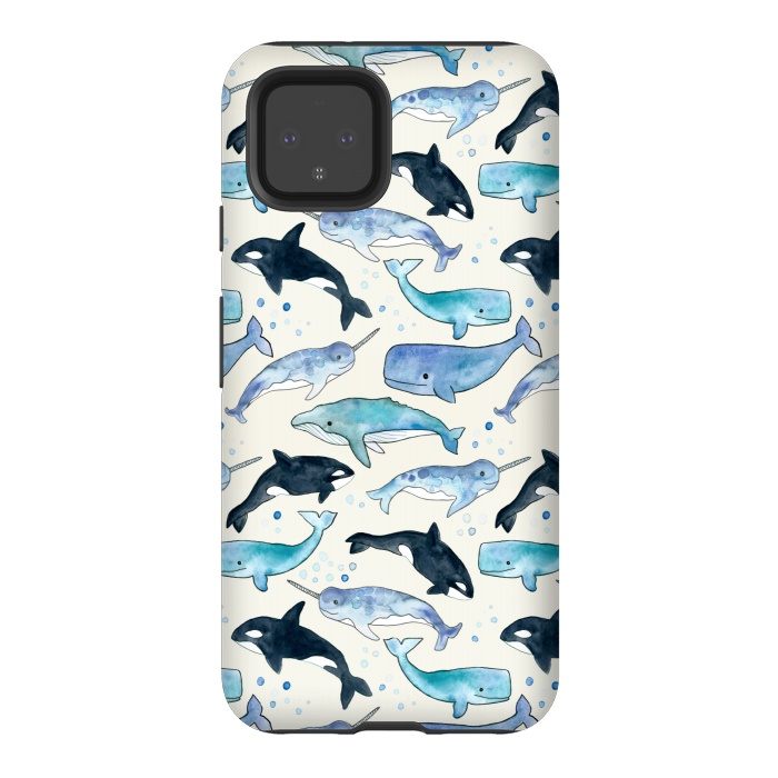 Pixel 4 StrongFit Whales, Orcas & Narwhals by Tangerine-Tane