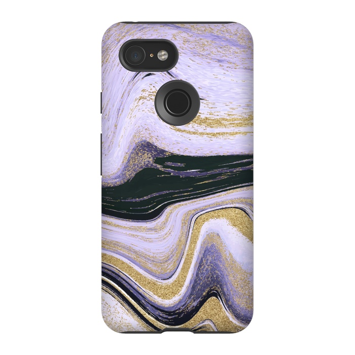 Pixel 3 StrongFit Ink Painting Abstract Pattern by ArtsCase