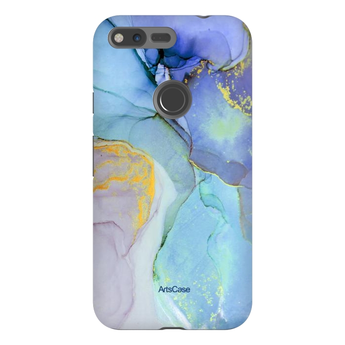 Pixel XL StrongFit Ink Paint Abstract Marble by ArtsCase