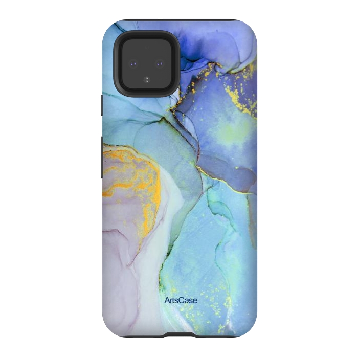 Pixel 4 StrongFit Ink Paint Abstract Marble by ArtsCase