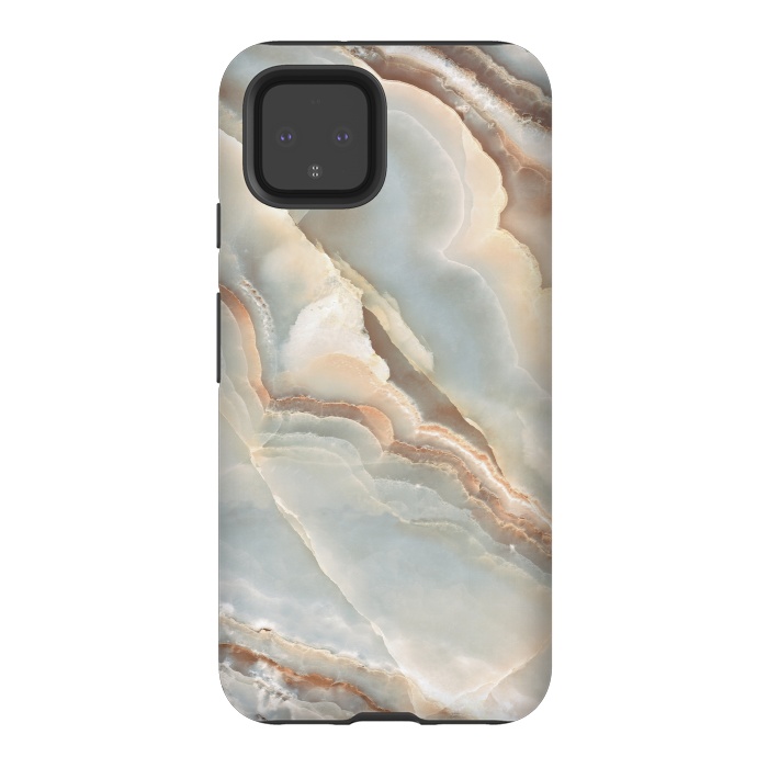 Pixel 4 StrongFit Onyx Marble Design by ArtsCase