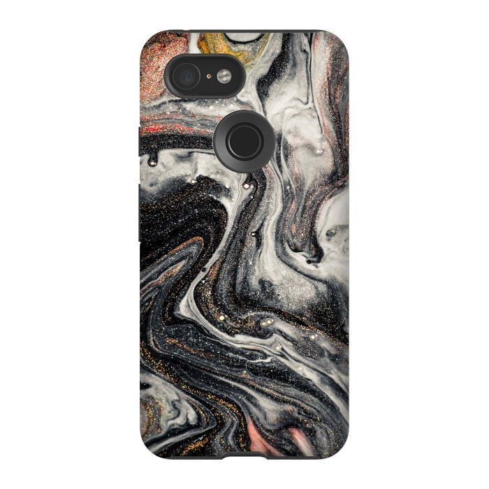 Pixel 3 StrongFit Swirls of Marble and The Ripples of Agate by ArtsCase
