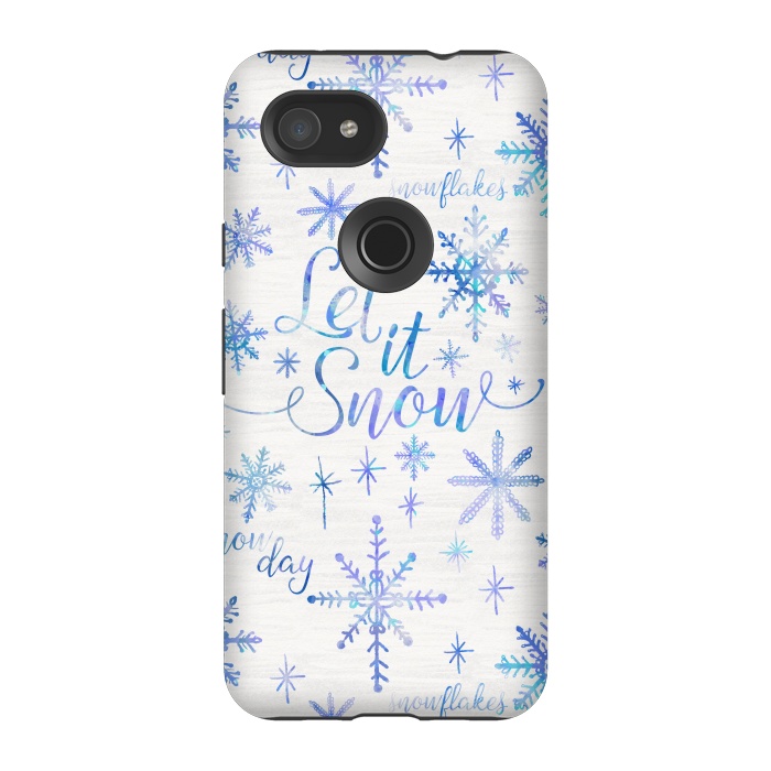 Pixel 3A StrongFit Let It Snow by Noonday Design
