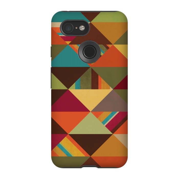 Pixel 3 StrongFit Autumn Triangles by Noonday Design