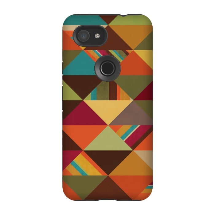 Pixel 3A StrongFit Autumn Triangles by Noonday Design