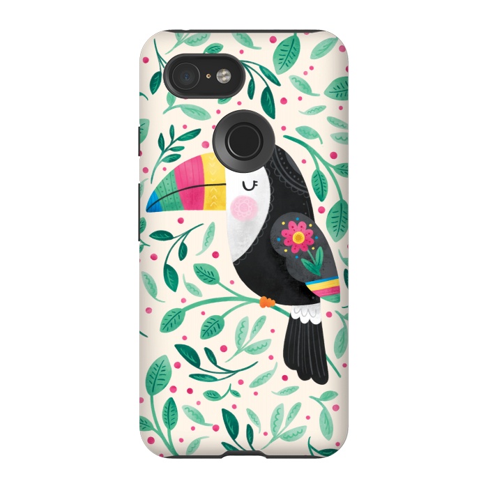 Pixel 3 StrongFit Cheeky Toucan by Noonday Design