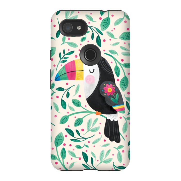 Pixel 3AXL StrongFit Cheeky Toucan by Noonday Design