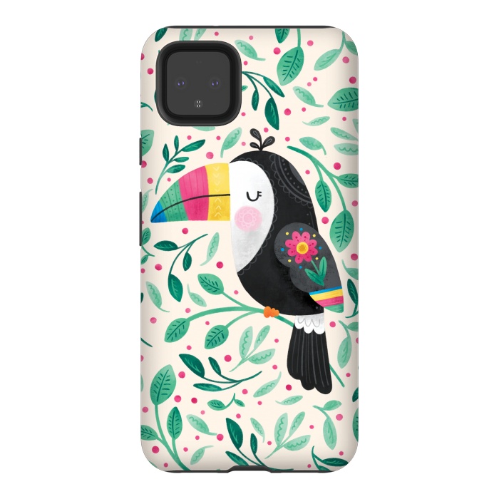 Pixel 4XL StrongFit Cheeky Toucan by Noonday Design