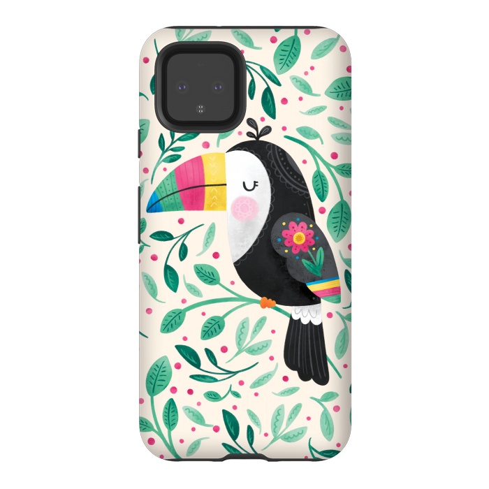 Pixel 4 StrongFit Cheeky Toucan by Noonday Design