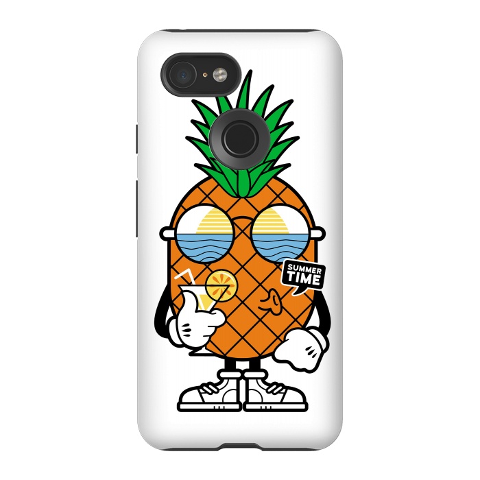 Pixel 3 StrongFit Pineapple Summer by Afif Quilimo