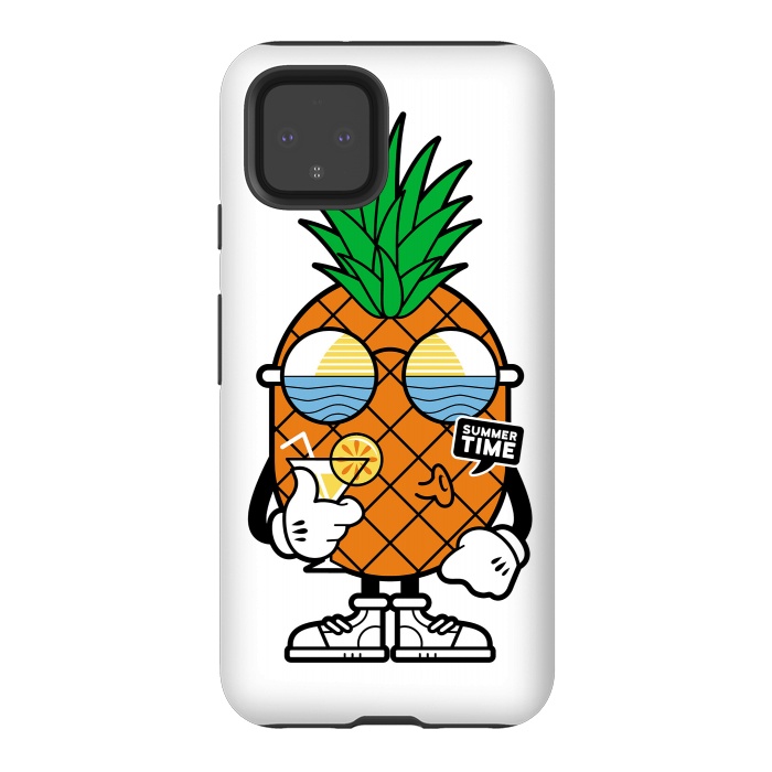 Pixel 4 StrongFit Pineapple Summer by Afif Quilimo