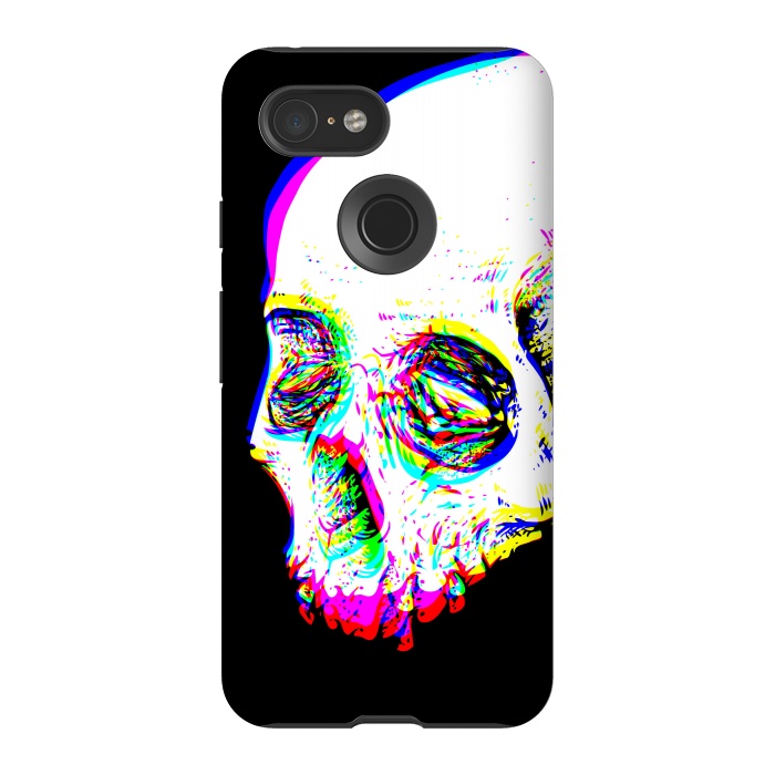 Pixel 3 StrongFit Skull Glitch by Afif Quilimo
