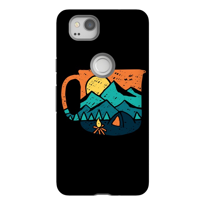 Pixel 2 StrongFit Coffee and Adventure by Afif Quilimo