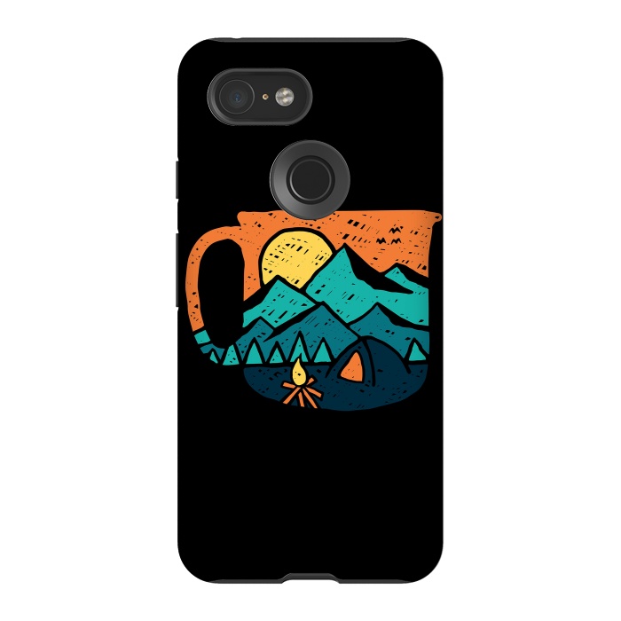 Pixel 3 StrongFit Coffee and Adventure by Afif Quilimo