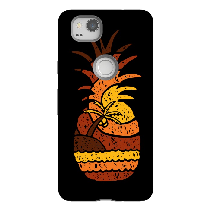 Pixel 2 StrongFit Pineapple and Beach by Afif Quilimo