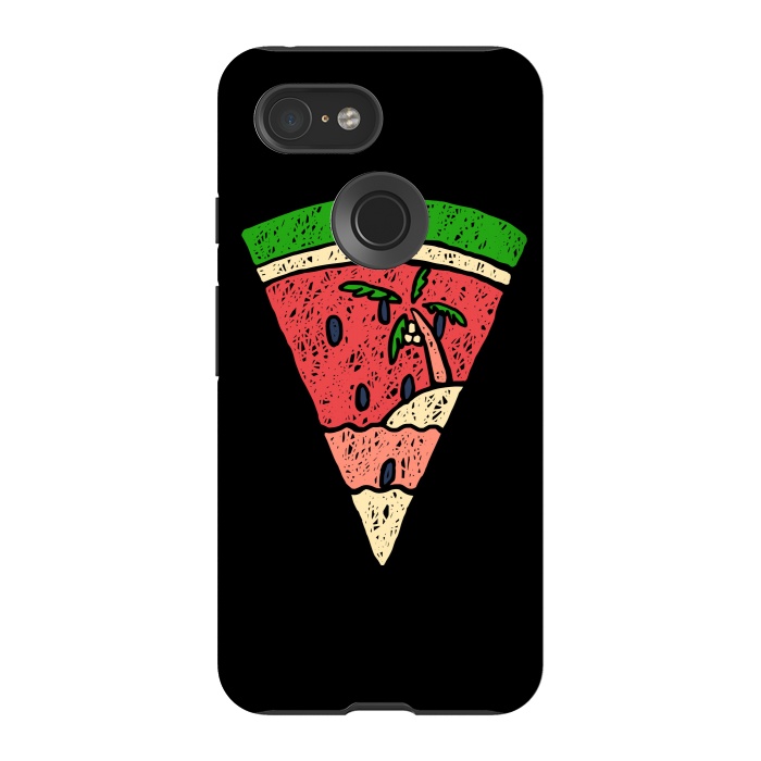 Pixel 3 StrongFit Watermelon and Beach by Afif Quilimo