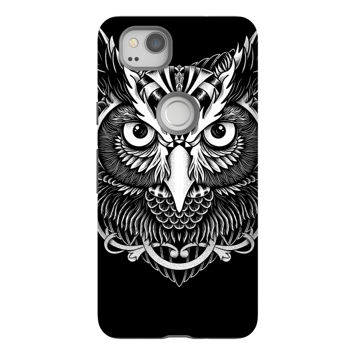 Pixel 2 StrongFit Owl ornate by Afif Quilimo