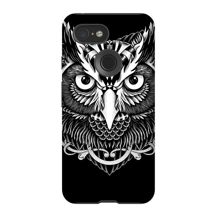 Pixel 3 StrongFit Owl ornate by Afif Quilimo