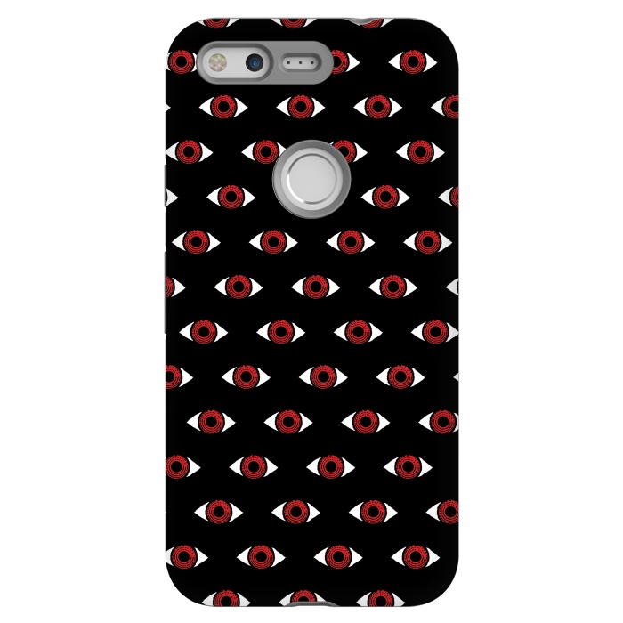 Pixel StrongFit Red eye pattern by Laura Nagel