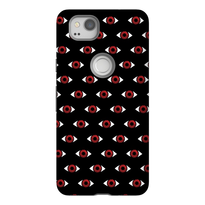 Pixel 2 StrongFit Red eye pattern by Laura Nagel