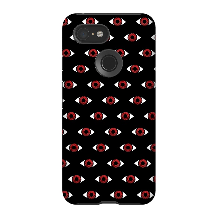 Pixel 3 StrongFit Red eye pattern by Laura Nagel