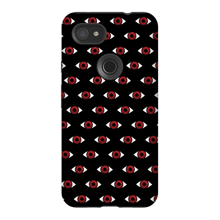 Pixel 3AXL StrongFit Red eye pattern by Laura Nagel