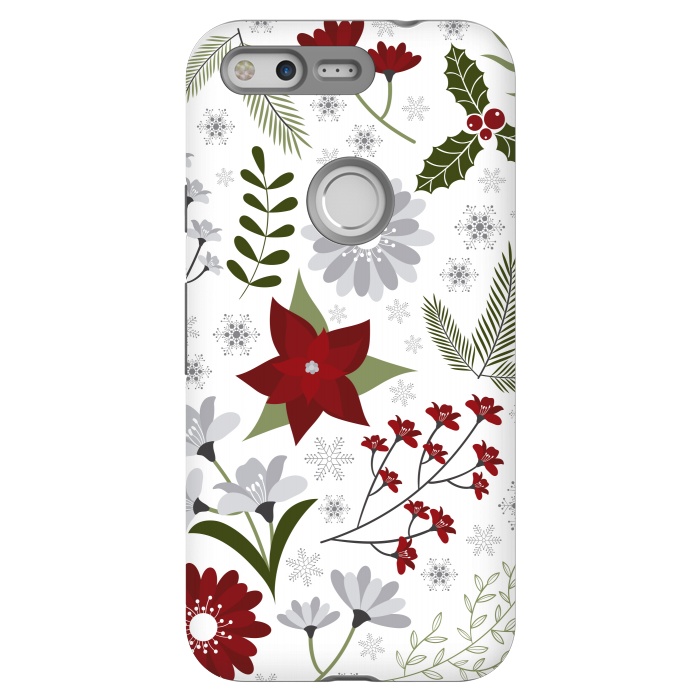 Pixel StrongFit Set of Flowers in Christmas and New Year by ArtsCase