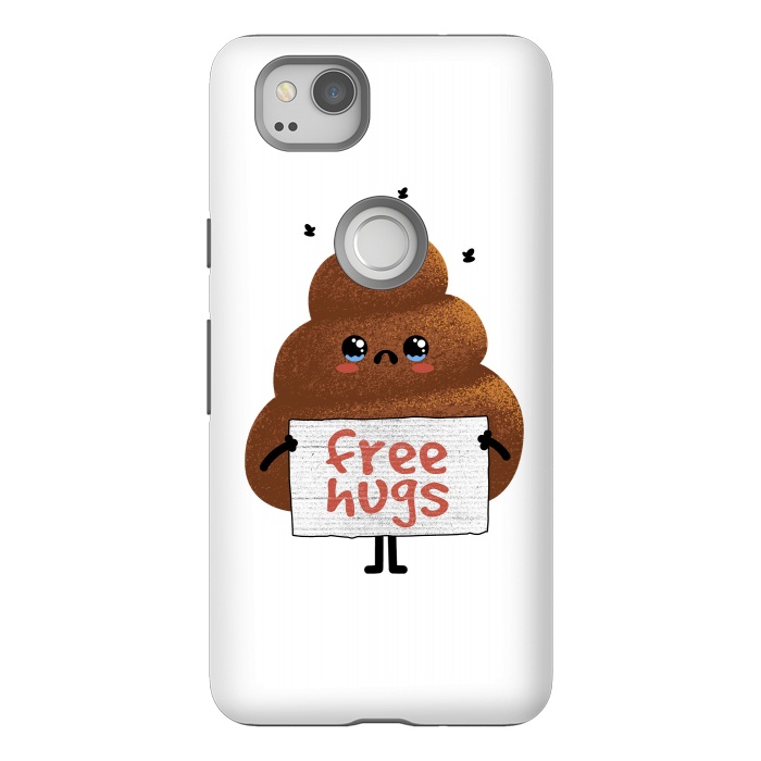 Pixel 2 StrongFit Free Hugs Poop by Afif Quilimo